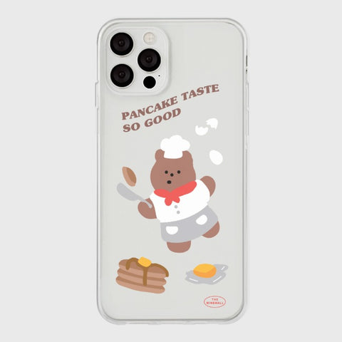 [THENINEMALL] One Gummy Pancake Clear Phone Case