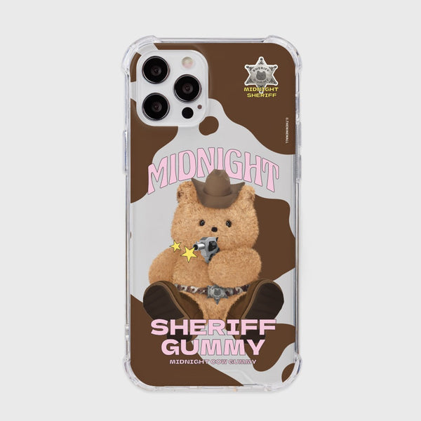 [THENINEMALL] Pattern Cowboy Clear Phone Case (3 types)