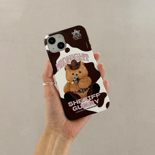 [THENINEMALL] Pattern Cowboy Hard Phone Case (2 types)