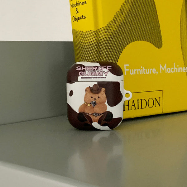 [THENINEMALL] Pattern Cowboy AirPods Hard Case