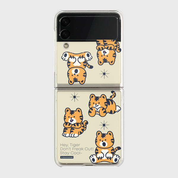 [THENINEMALL] Pattern Hey Tiger Clear Phone Case (3 types)