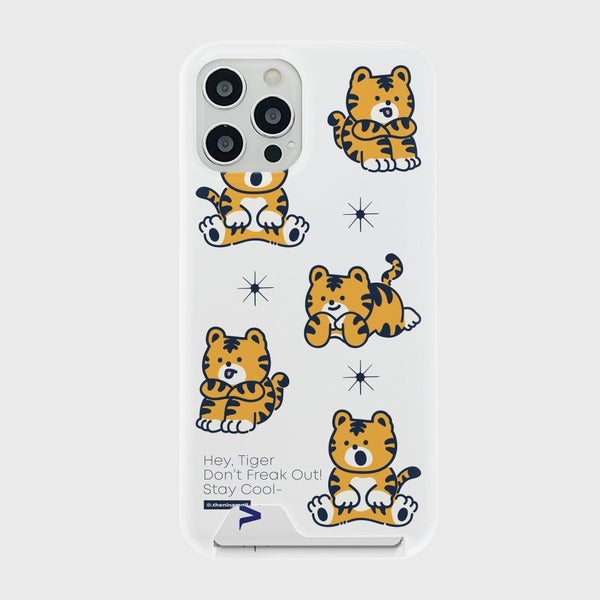 [THENINEMALL] Pattern Hey Tiger Hard Phone Case (3 types)