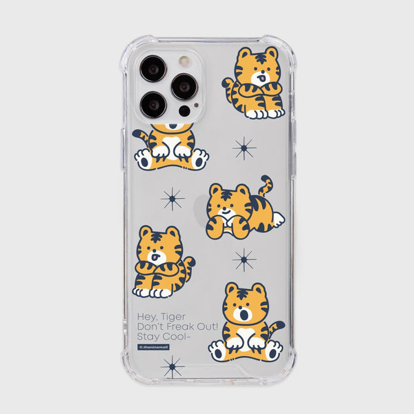 [THENINEMALL] Pattern Hey Tiger Clear Phone Case (3 types)