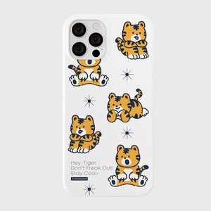 [THENINEMALL] Pattern Hey Tiger Hard Phone Case (3 types)