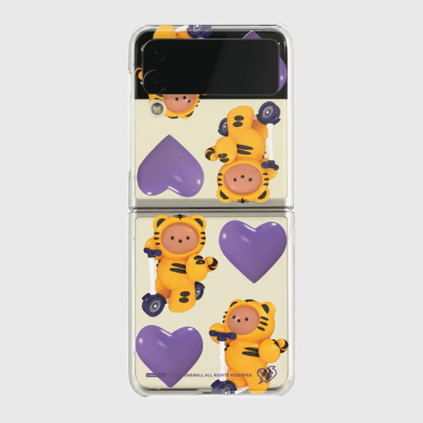 [THENINEMALL] Pattern Speed Love Clear Phone Case (3 types)