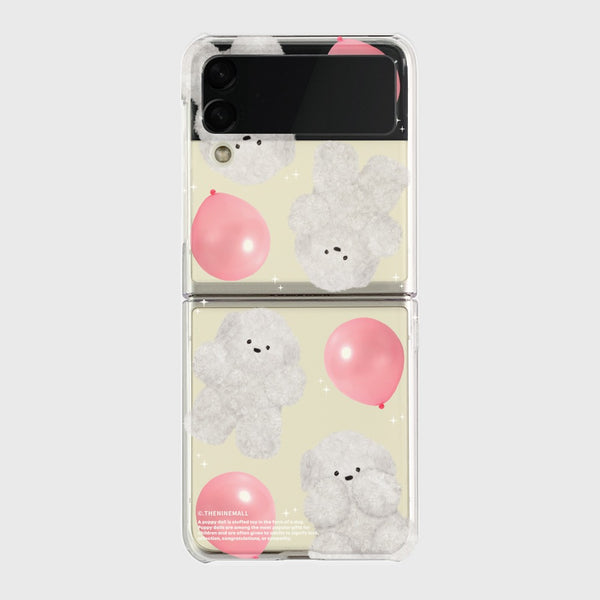 [THENINEMALL] Pink Balloon Clear Phone Case (3 types)