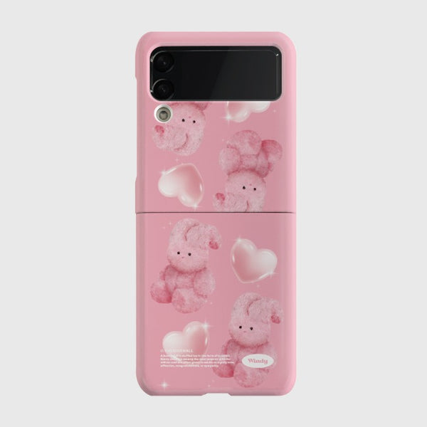 [THENINEMALL] Pink Heart Toy Windy Hard Phone Case (3 types)