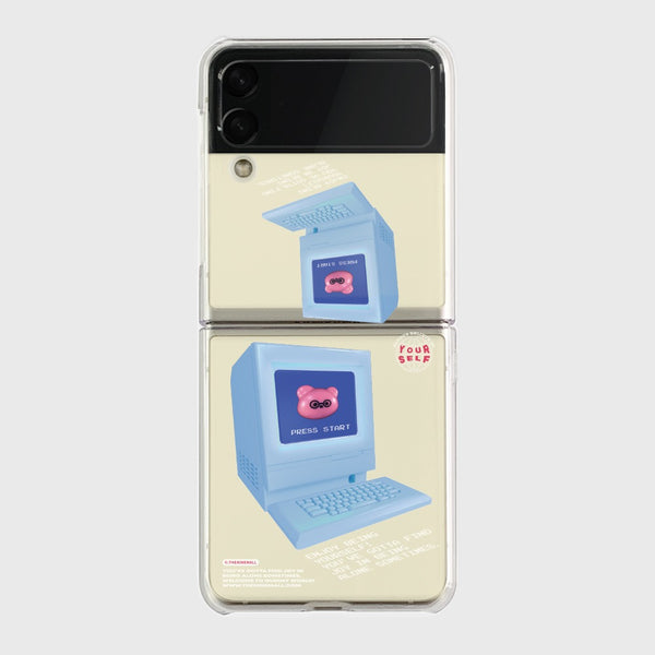 [THENINEMALL] Press Start Clear Phone Case (3 types)