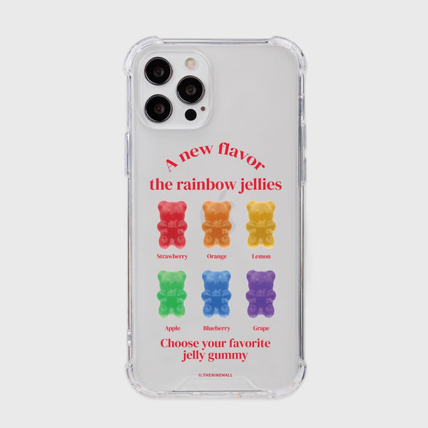 [THENINEMALL] Rainbow Jellies Clear Phone Case (3 types)