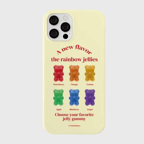 [THENINEMALL] Rainbow Jellies Hard Phone Case (3 types)