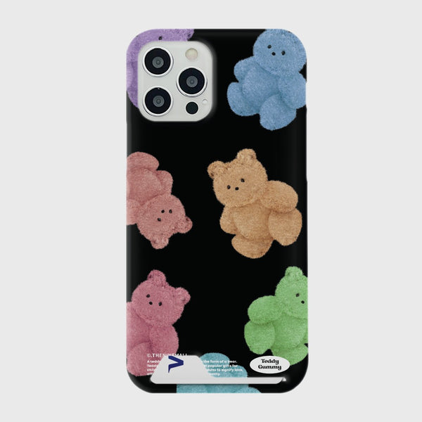 [THENINEMALL] Rainbow Teddy Gummy Hard Phone Case (3 types)