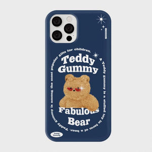 [THENINEMALL] Round Fabulous Bear Hard Phone Case (3 types)