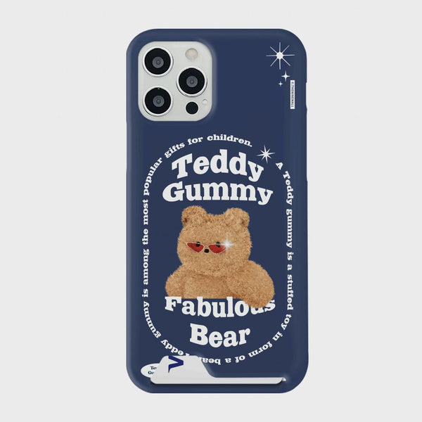 [THENINEMALL] Round Fabulous Bear Hard Phone Case (3 types)