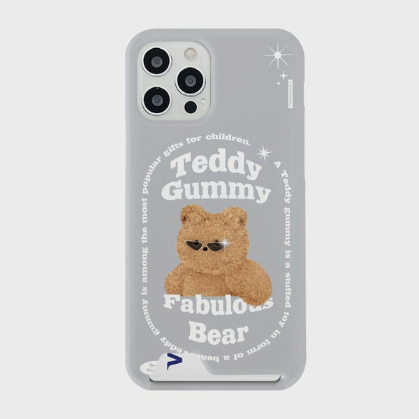 [THENINEMALL] Round Fabulous Bear Hard Phone Case (3 types)