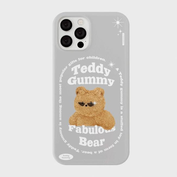 [THENINEMALL] Round Fabulous Bear Hard Phone Case (3 types)
