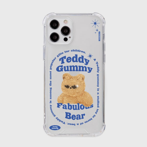 [THENINEMALL] Round Fabulous Bear Clear Phone Case (3 types)