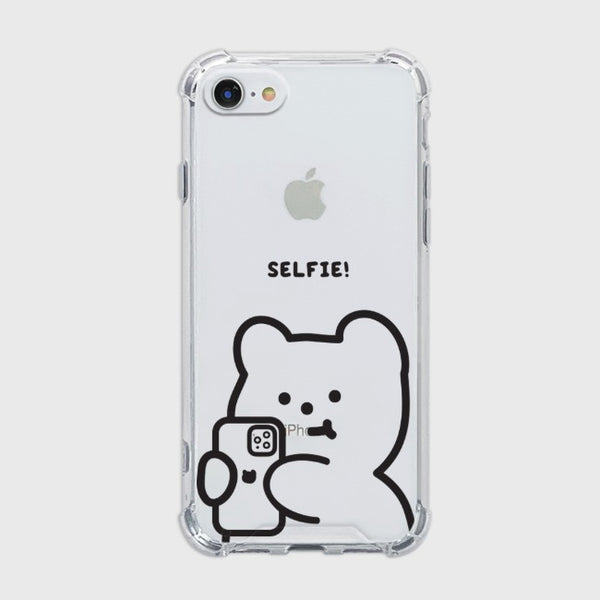 [THENINEMALL] Selfie Gummy Clear Phone Case (3 types)