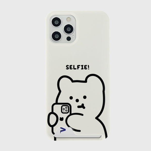 [THENINEMALL] Selfie Gummy Hard Phone Case (3 types)