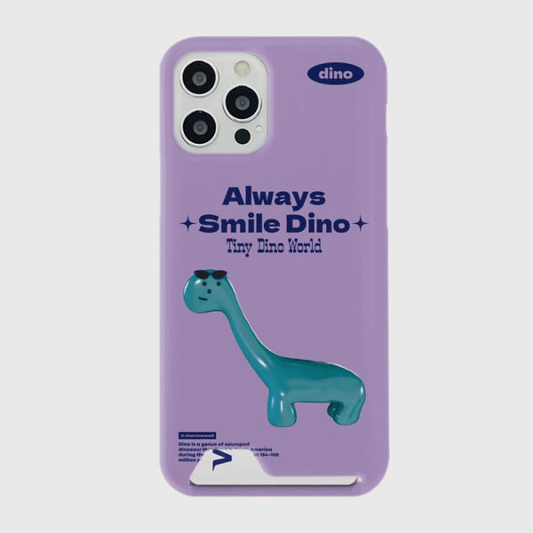 [THENINEMALL] Smile Dino Hard Phone Case (2 types)