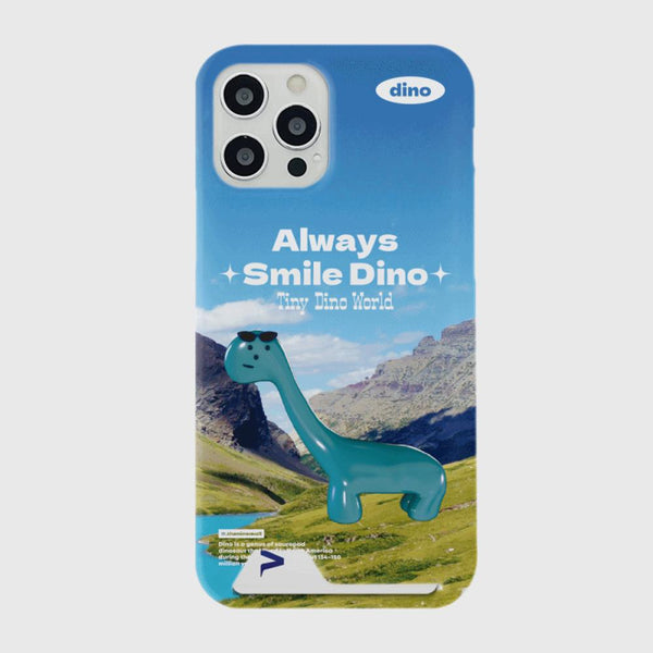 [THENINEMALL] Smile Dino Hard Phone Case (2 types)