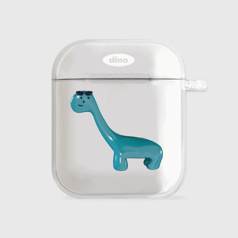 [THENINEMALL] Smile Dino AirPods Clear Case