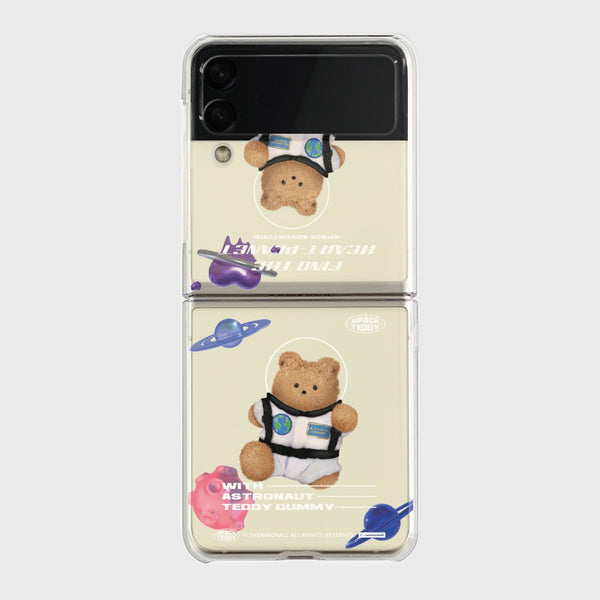 [THENINEMALL] Space Teddy Clear Phone Case (3 types)
