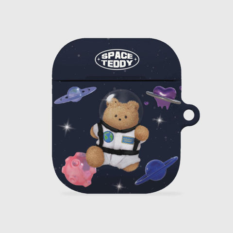 [THENINEMALL] Space Teddy AirPods Hard Case