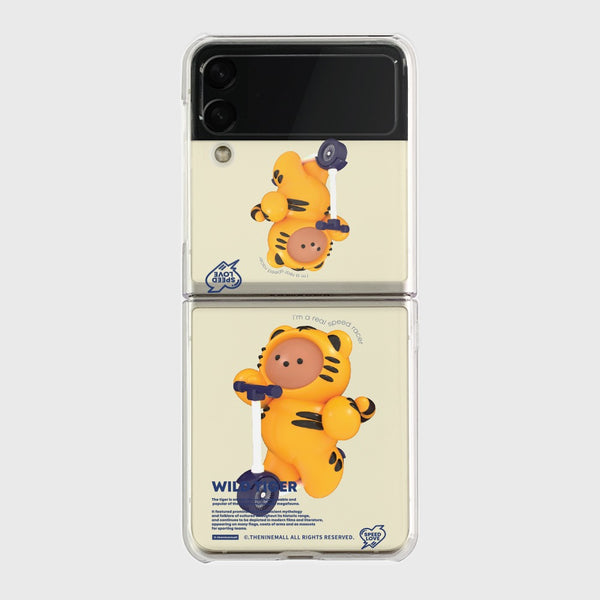 [THENINEMALL] Speed Love Tiger Clear Phone Case (3 types)