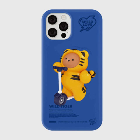 [THENINEMALL] Speed Love Tiger Hard Phone Case (3 types)