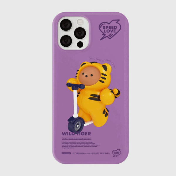 [THENINEMALL] Speed Love Tiger Hard Phone Case (3 types)