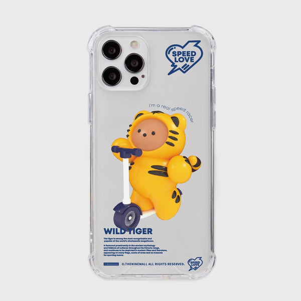 [THENINEMALL] Speed Love Tiger Clear Phone Case (3 types)