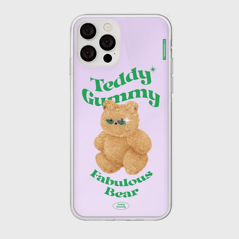 [THENINEMALL] Stand Fabulous Bear Mirror Phone Case
