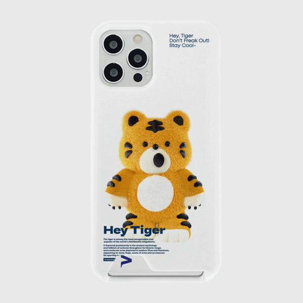 [THENINEMALL] Stand Hey Tiger Hard Phone Case (2 types)