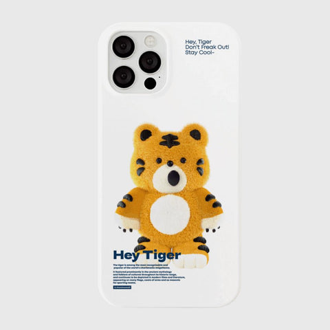 [THENINEMALL] Stand Hey Tiger Hard Phone Case (2 types)