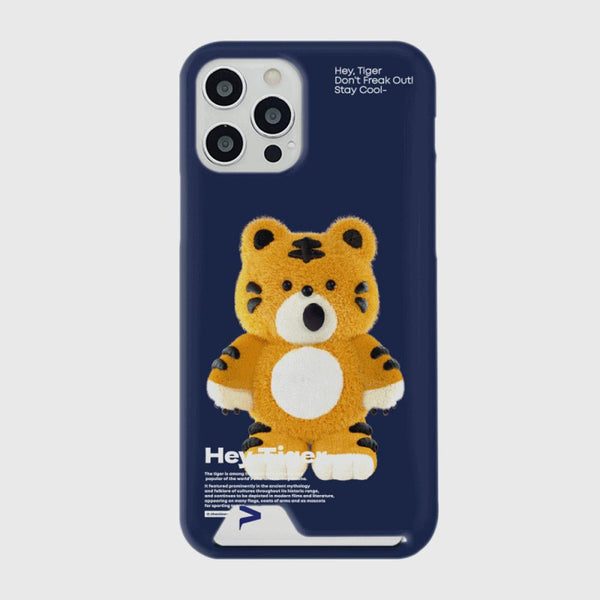 [THENINEMALL] Stand Hey Tiger Hard Phone Case (2 types)