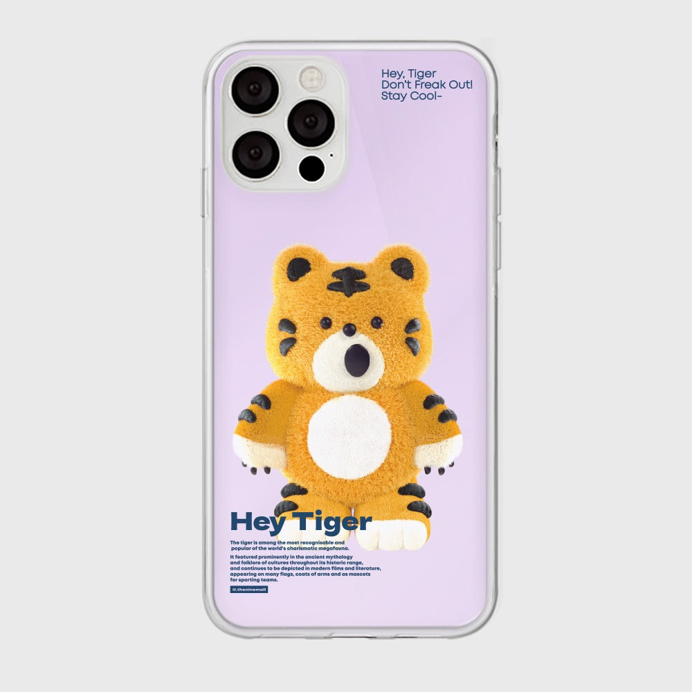 [THENINEMALL] Stand Hey Tiger Mirror Phone Case