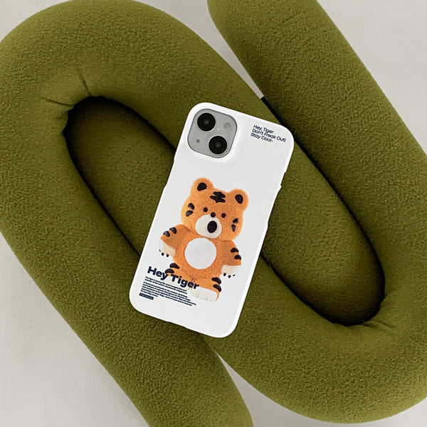 [THENINEMALL] Stand Hey Tiger Hard Phone Case (2 types)