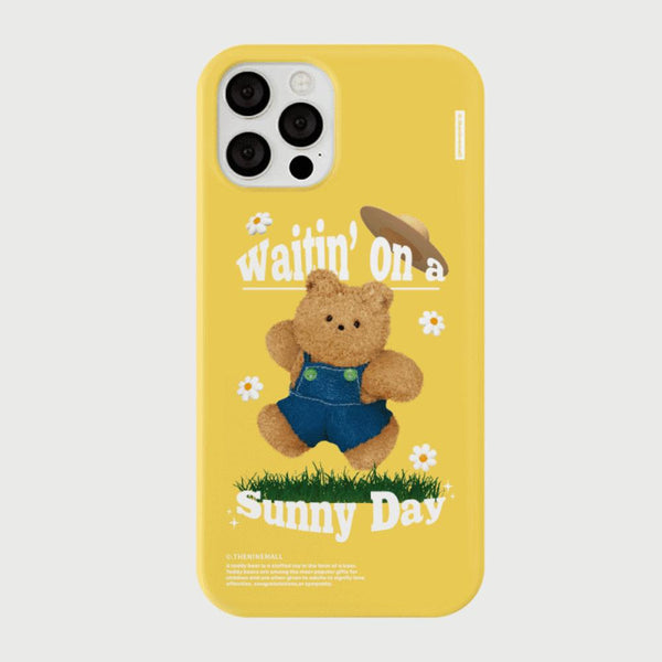 [THENINEMALL] Sunny Day Gummy Hard Phone Case (3 types)