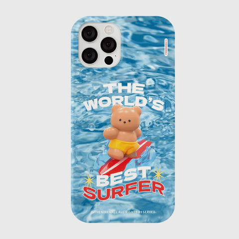 [THENINEMALL] Surfer Gummy Hard Phone Case (3 types)
