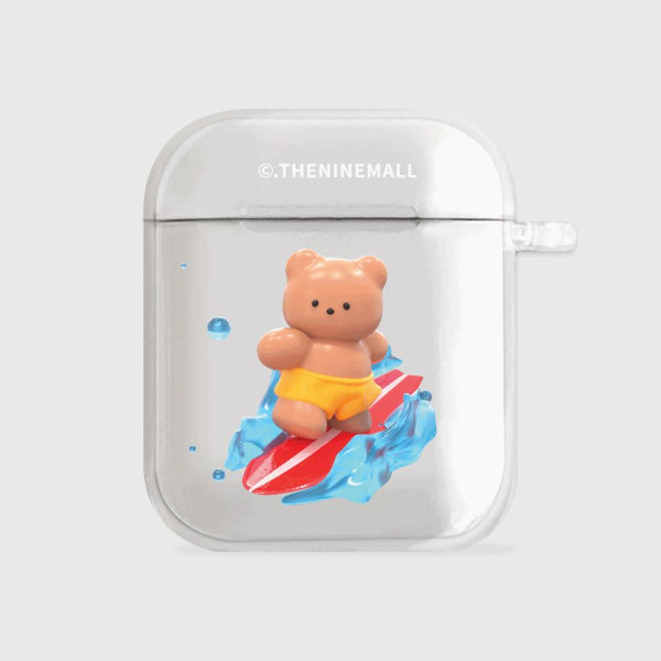 [THENINEMALL] Surfer Gummy AirPods Clear Case