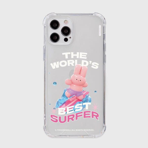 [THENINEMALL] Surfer Windy Clear Phone Case (3 types)