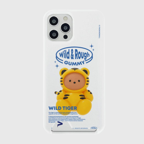 [THENINEMALL] Tiger Gummy Hard Phone Case (3 types)
