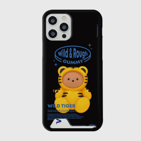 [THENINEMALL] Tiger Gummy Hard Phone Case (3 types)