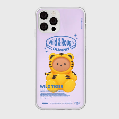 [THENINEMALL] Tiger Gummy Mirror Phone Case