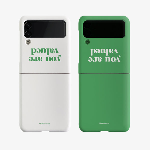 [Mademoment] Valued Green Lettering Design Phone Case