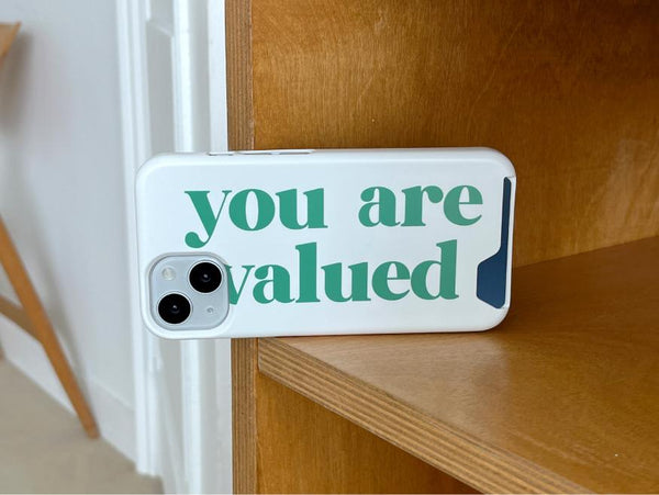 [Mademoment] Valued Green Lettering Design Phone Case