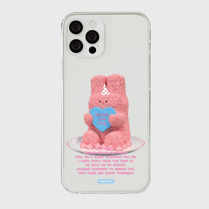 [THENINEMALL] Windy Cake Clear Phone Case (3 types)