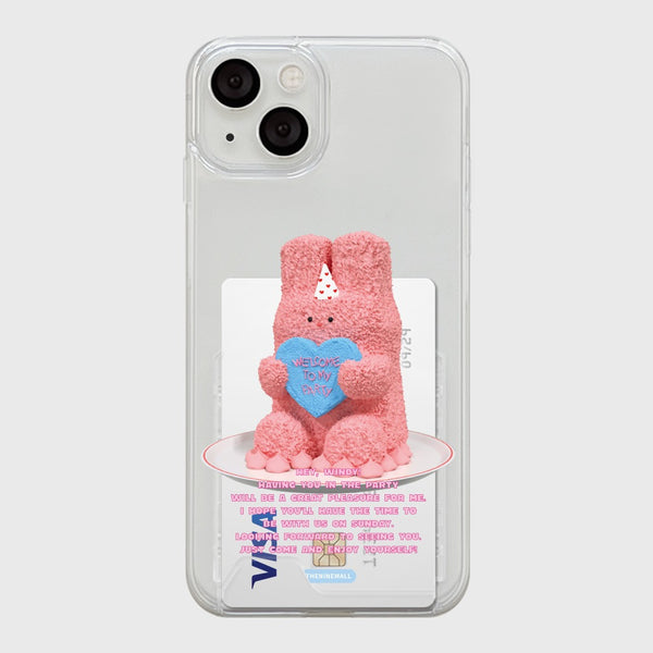 [THENINEMALL] Windy Cake Clear Phone Case (3 types)