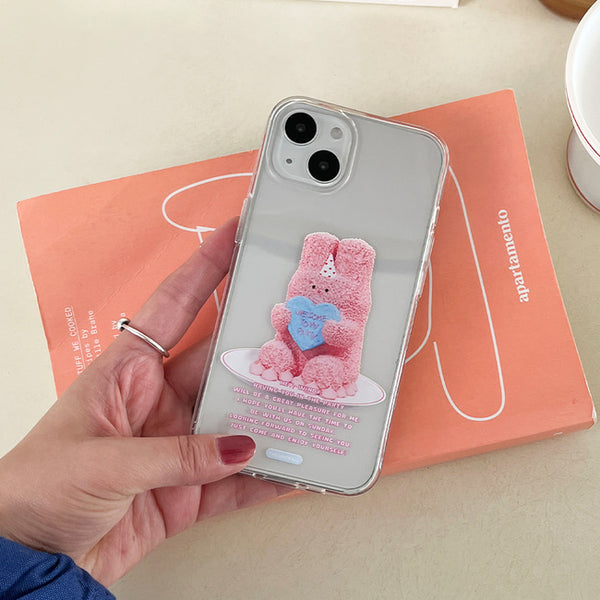 [THENINEMALL] Windy Cake Clear Phone Case (3 types)