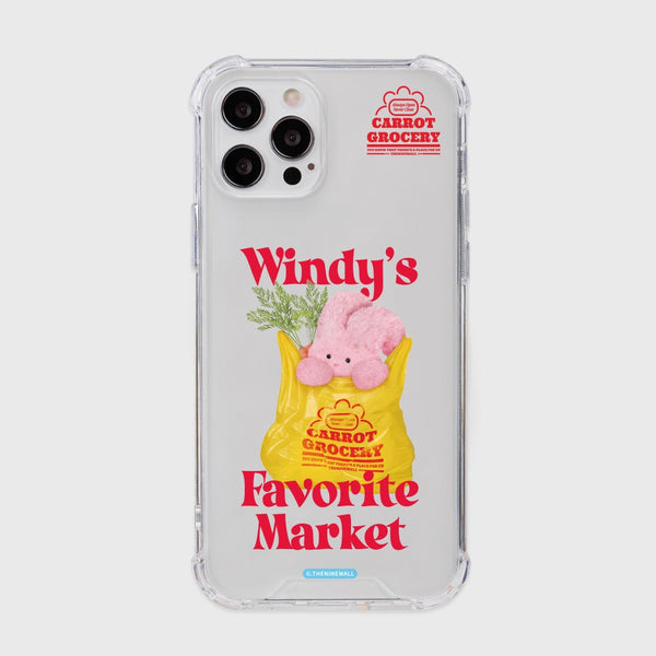 [THENINEMALL] Windys Favorite Market Clear Phone Case (3 types)